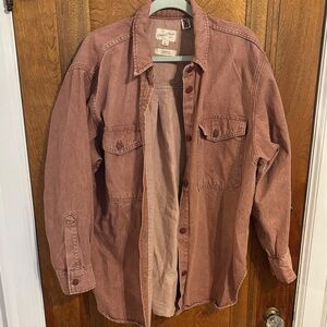 Universal Thread Oversized Fit Shirt in Muted Brown